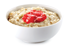 Чашка каши с джемом